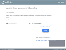 Tablet Screenshot of cloud.aculab.com
